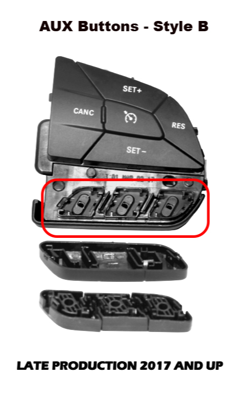 Z-Automotive Aux Buttons B pulsanti volante Style B