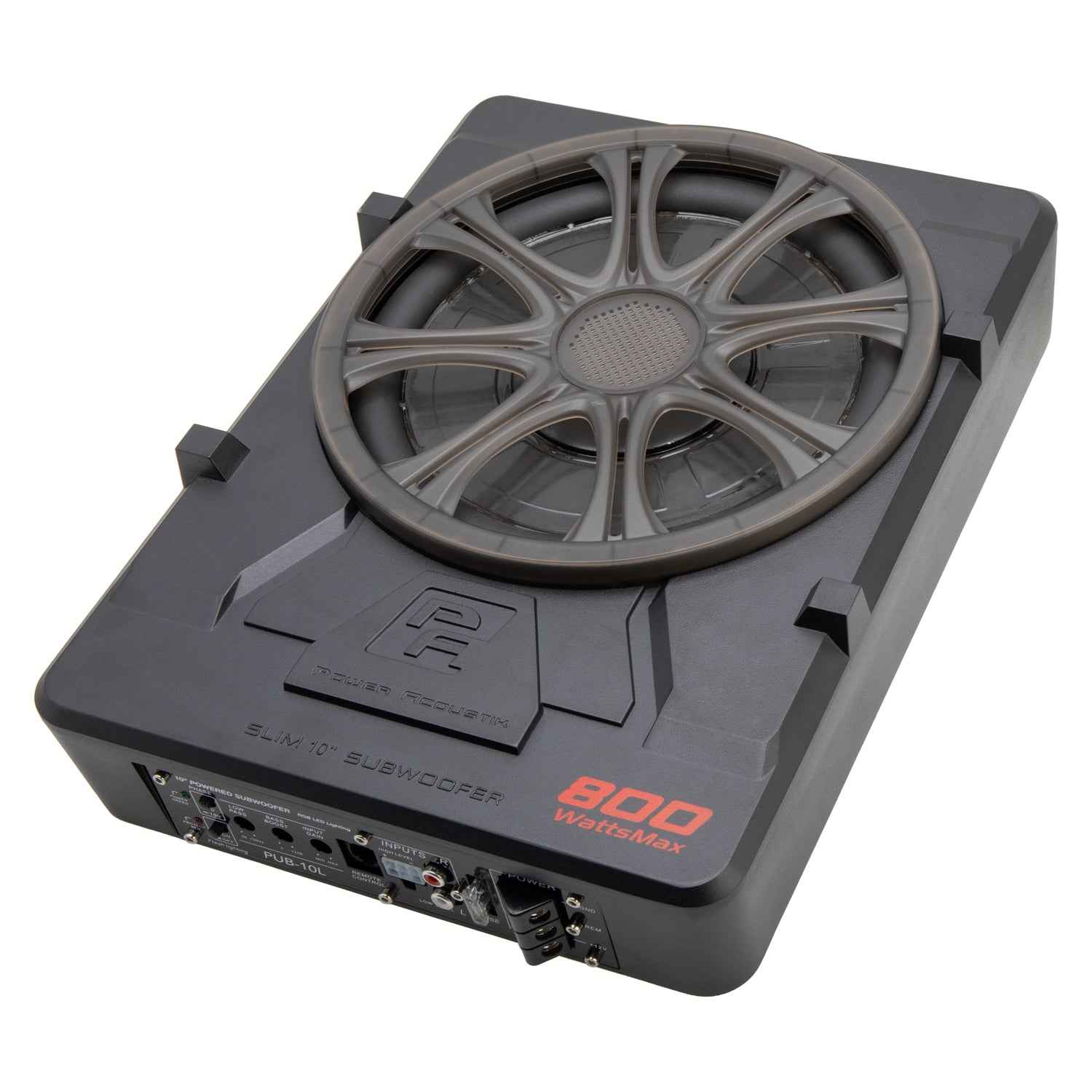 Power Acoustik THIN PUB-10L Subwoofer Attivo 10" 800W RGB
