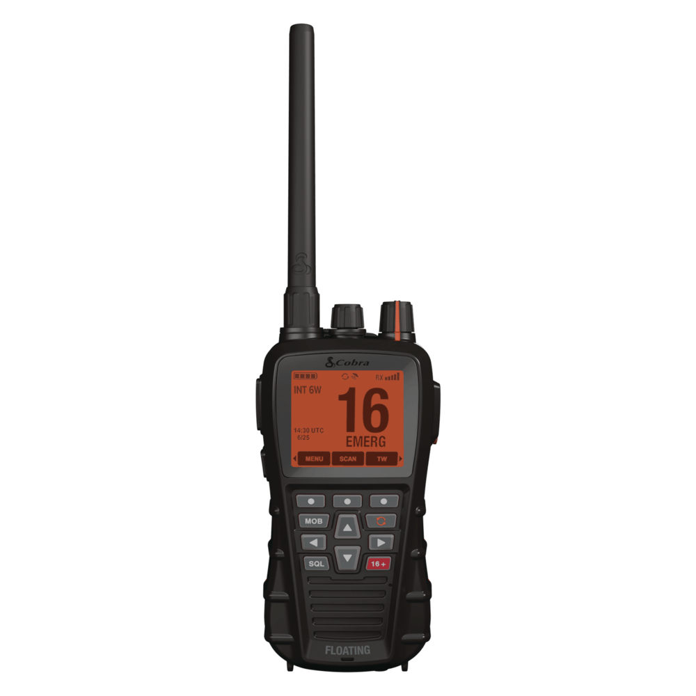 Cobra BlueBound 650 Radio Nautica Palmare Nera VHF