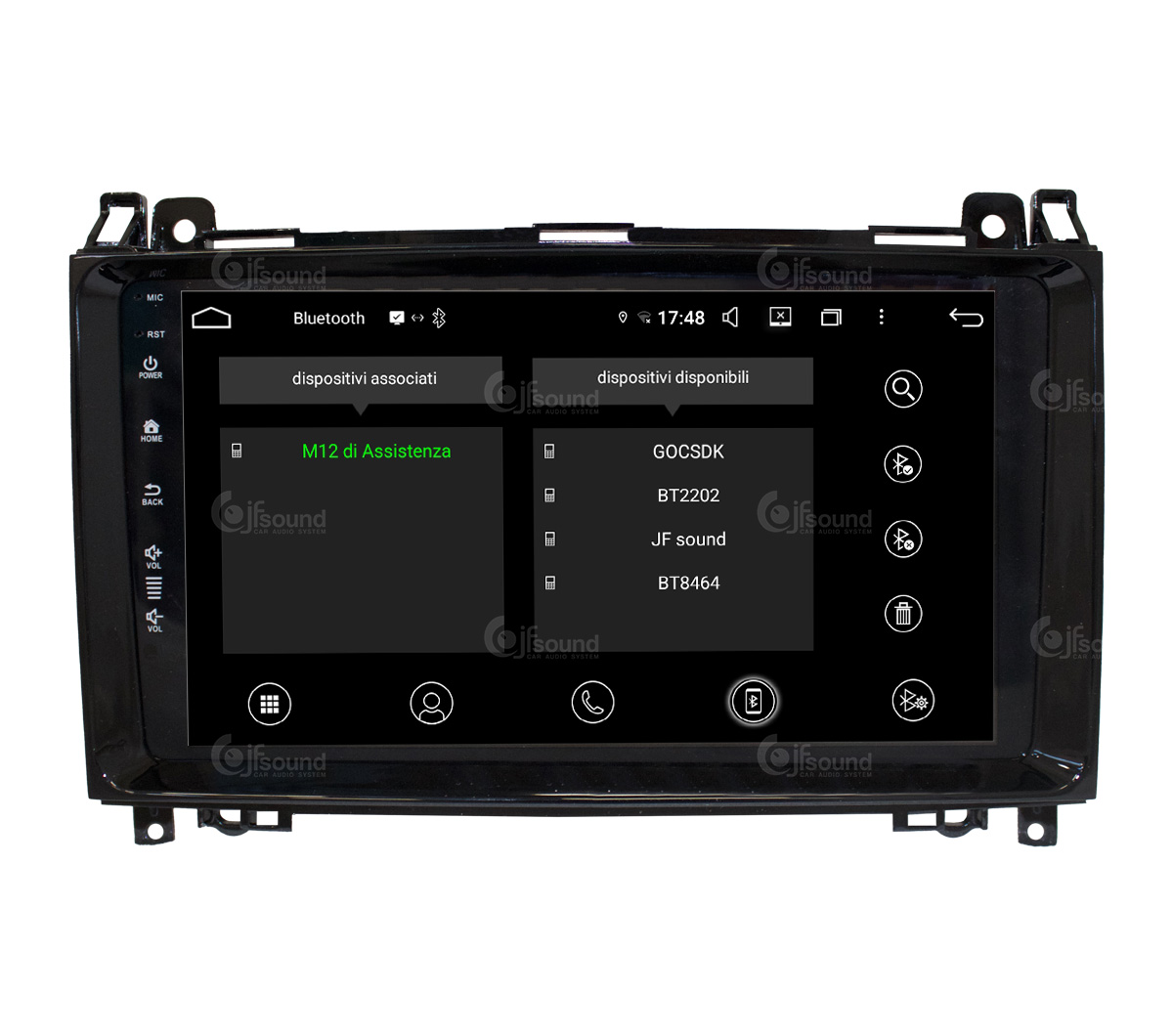 JFSound UP-PRO JF-039MA autoradio Mercedes A W169 B W245