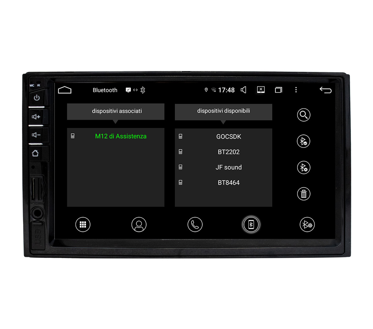 JFSound UP-PRO autoradio Android sistema multimediale auto touch
