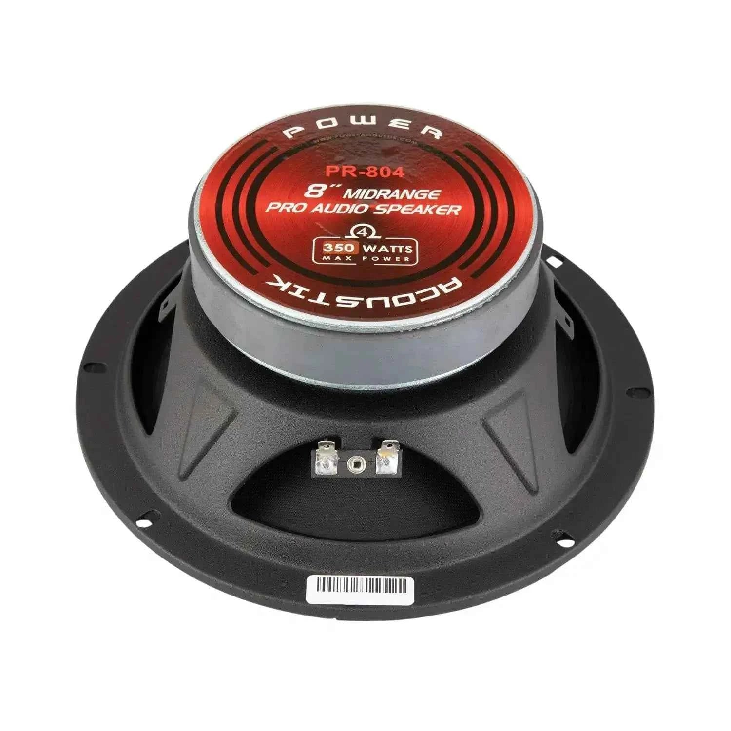 Power Acoustik PR-804 medio 8" pro audio bullet coppia