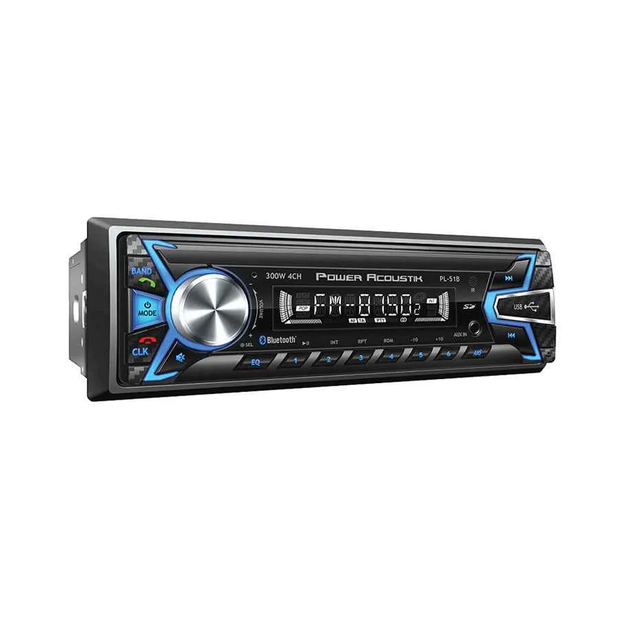 Power Acoustik PL-51B Autoradio 1-DIN Bluetooth USB 32GB