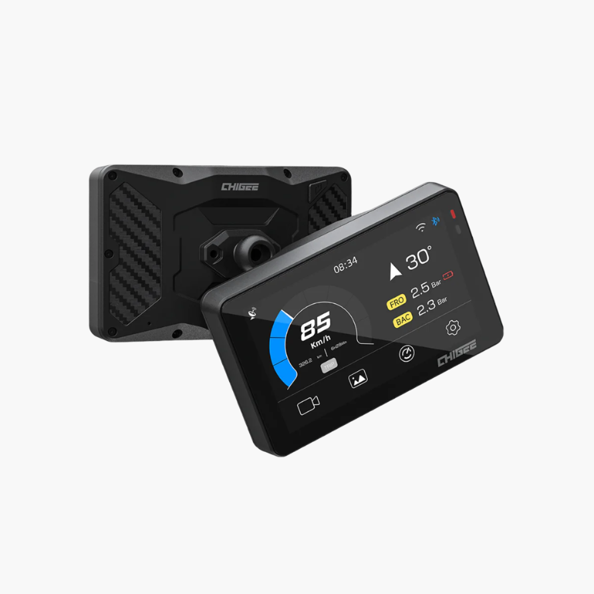 CHIGEE XR-2 Dashcam moto display 4,3" doppia camera