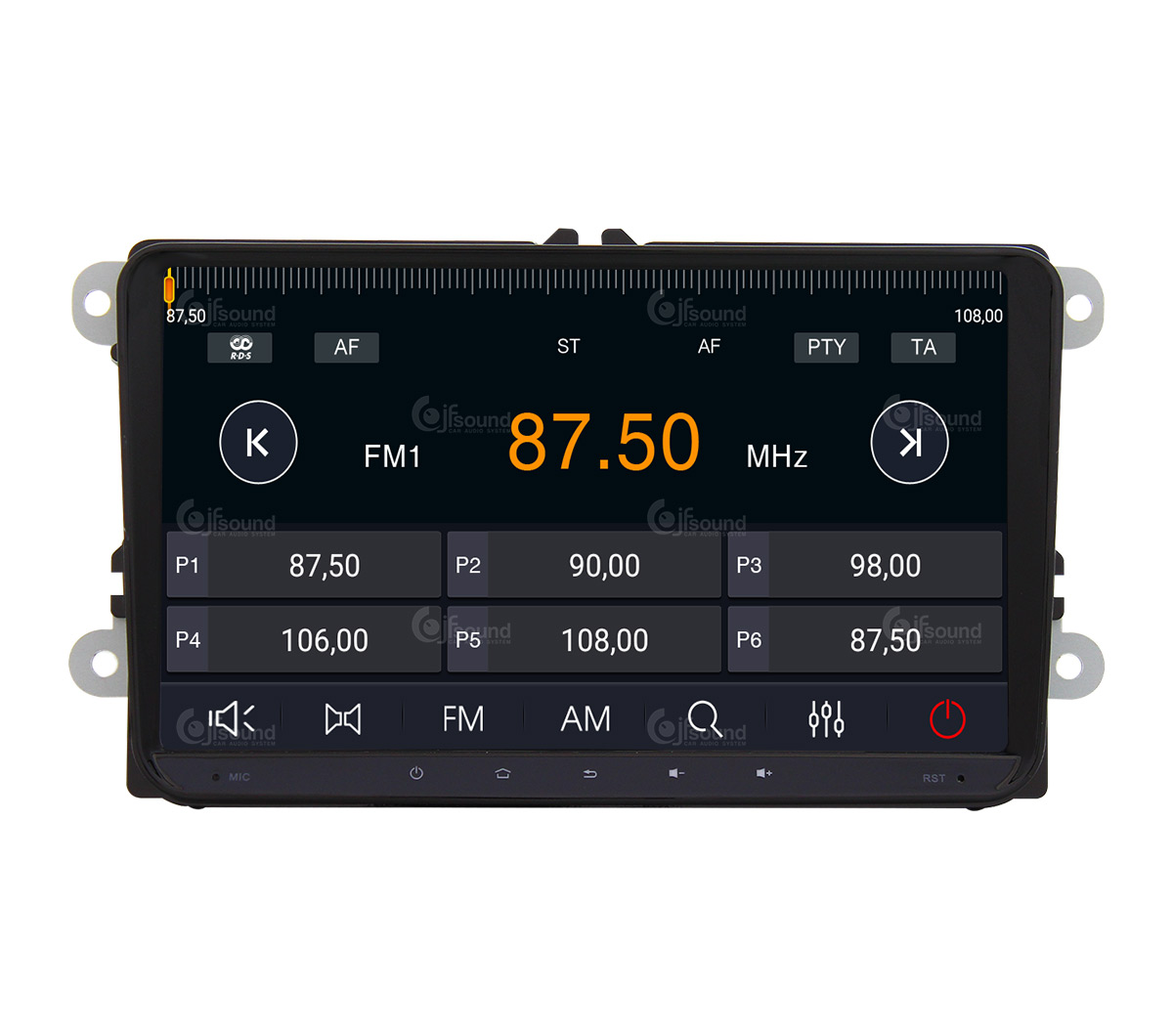JFSound JF-039W6-X9C-PRO Autoradio Android Volkswagen Universal 4G