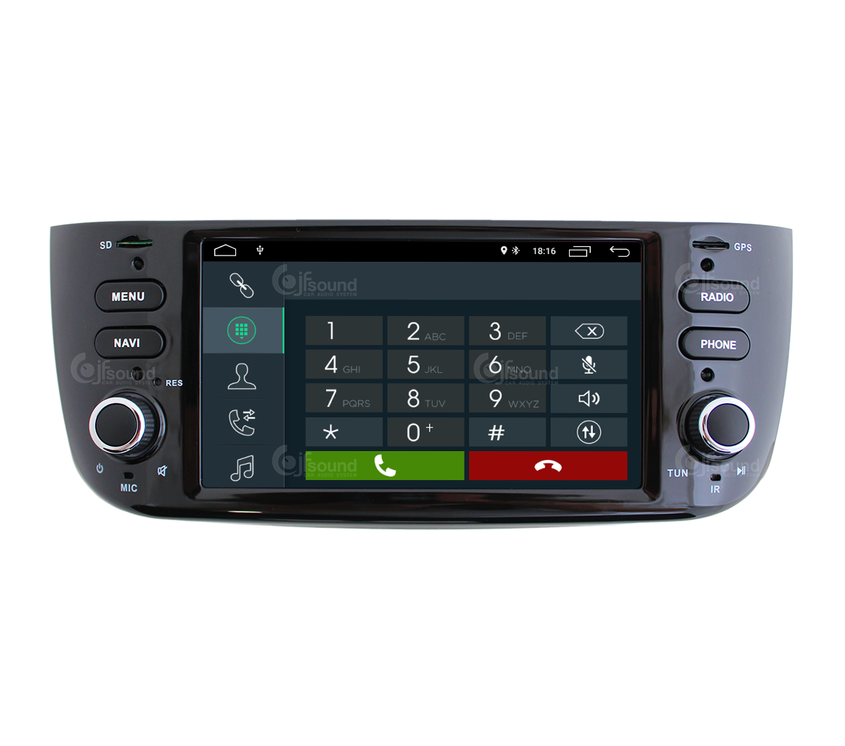 JFSound X7C-PRO JF-132FL autoradio Android per Fiat Punto EVO DSP