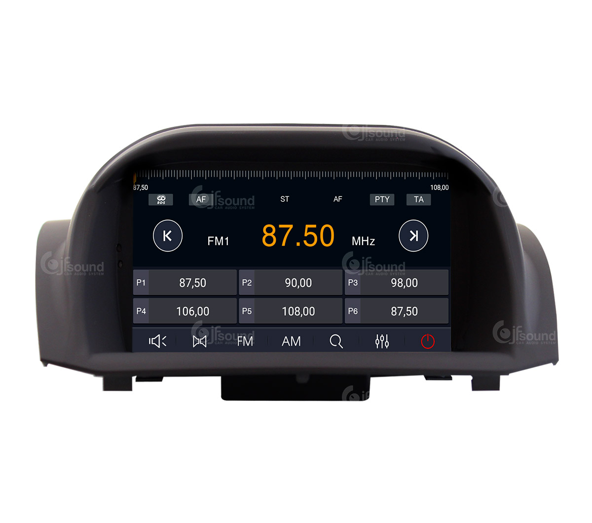 JFSound JF-137FF-X9C-PRO autoradio Ford Fiesta 4G DSP