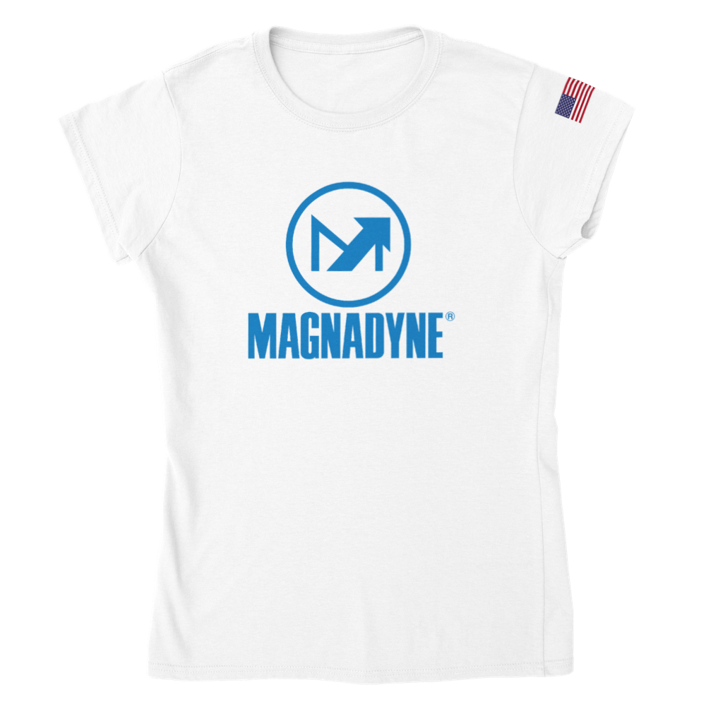 Magnedyne Merch Crewneck t-shirt donna cotone taglia S-2XL