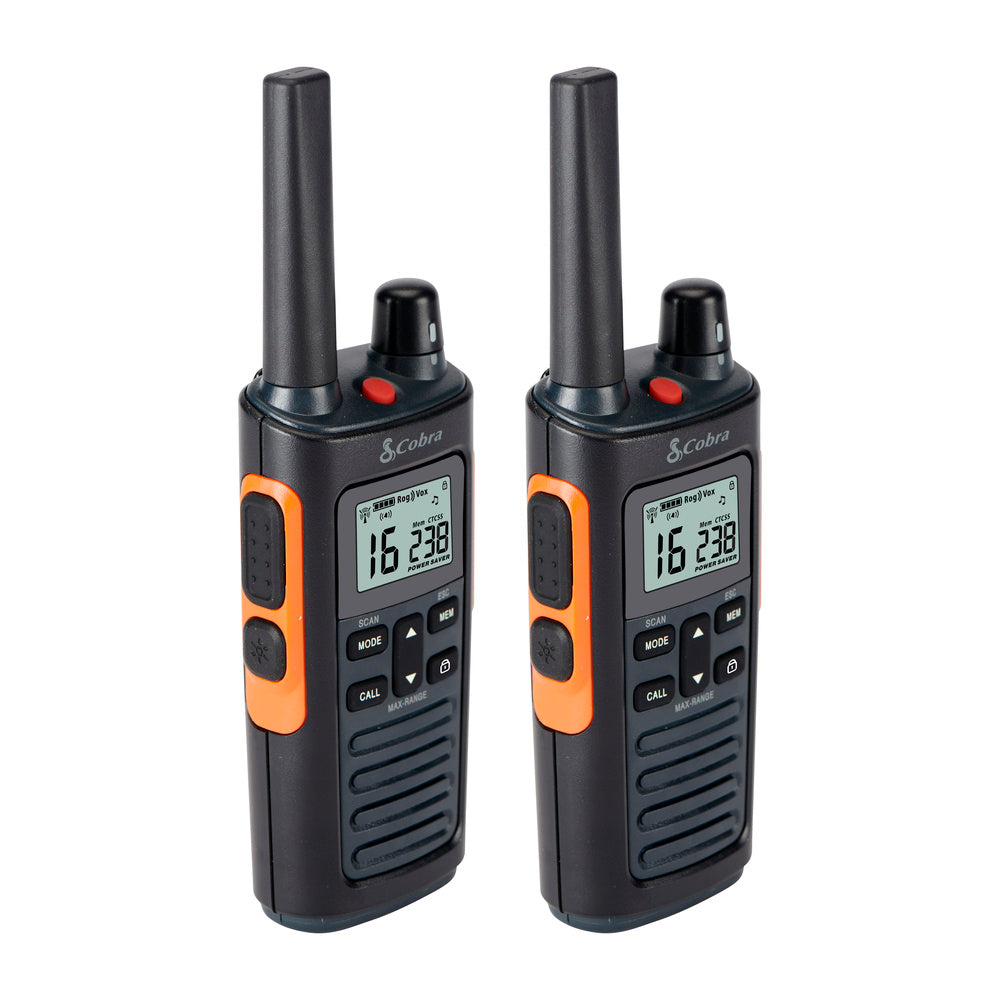 Cobra RX680 Walkie Talkie Coppia 10 km IP54 con Torcia