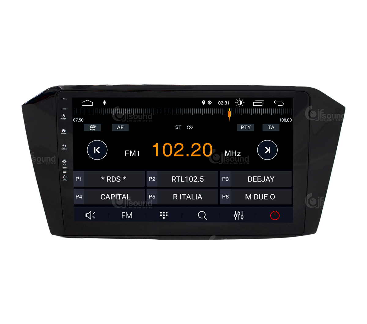 JFSound X7C-PRO JF-031WP autoradio Android Passat DSP