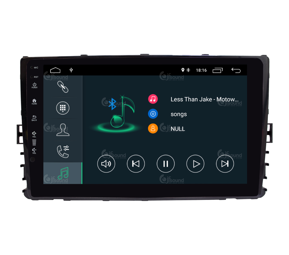 JFSound X7C-PRO JF-039WP-X7C-PRO autoradio Android Polo DSP