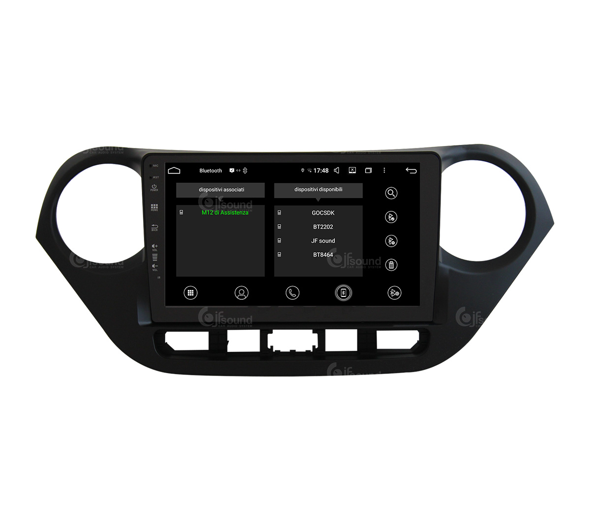 JFSound UP-PRO JF-037H1 autoradio Android per Hyundai i10 wireless
