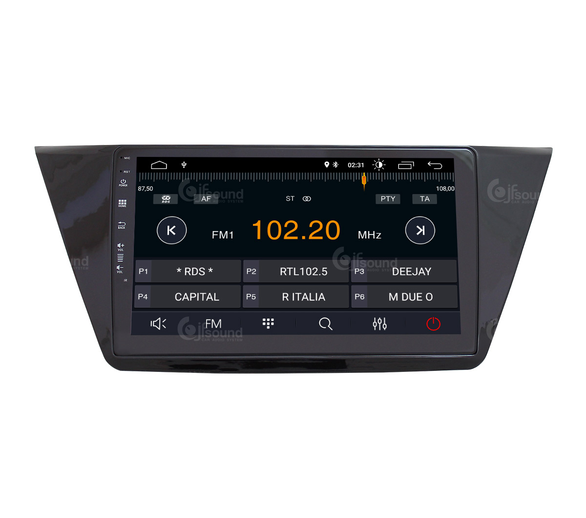 JFSound X7C-PRO JF-131WT-X7C-PRO autoradio per Touran con DSP