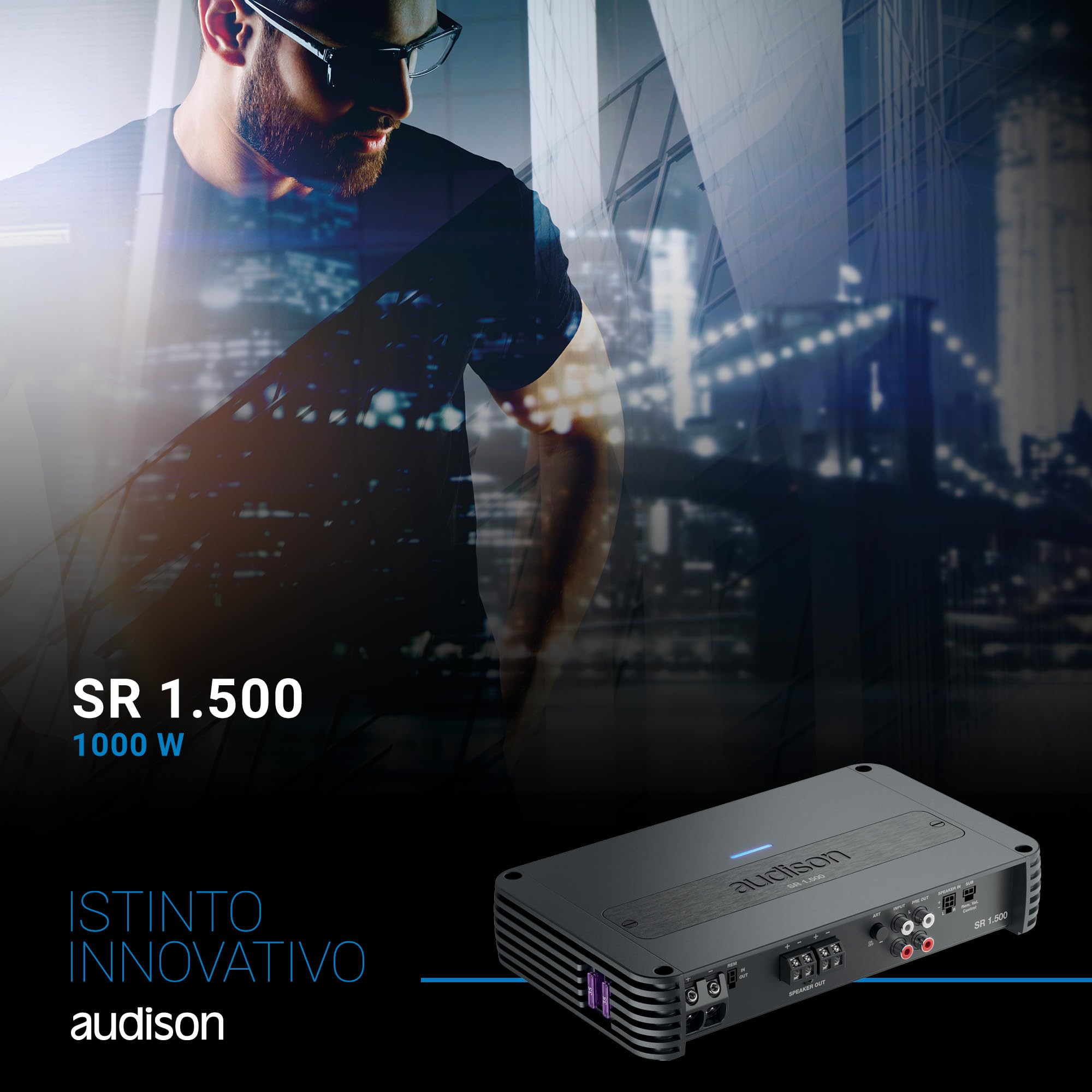 Audison SR 1.500 amplificatore mono 1000W 1 Ohm classe D