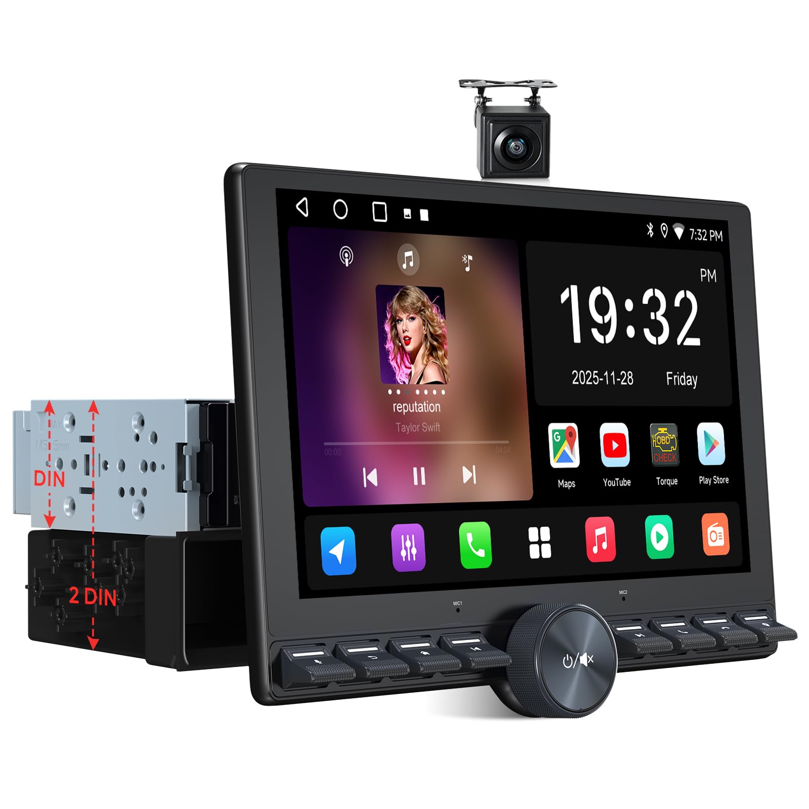 ATOTOZONE Car Stereo A5L Autoradio Android 10,1" QLED