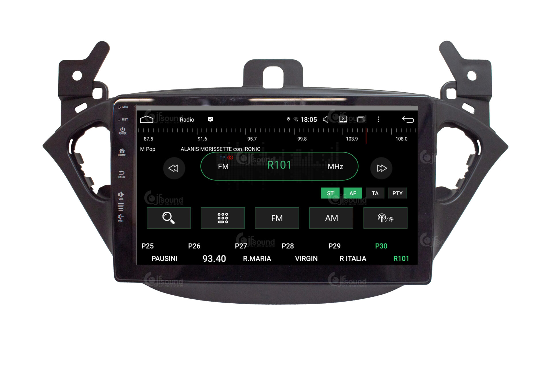 JFSound JF-039OC-UP-PRO Autoradio Opel Corsa E Adam CarPlay