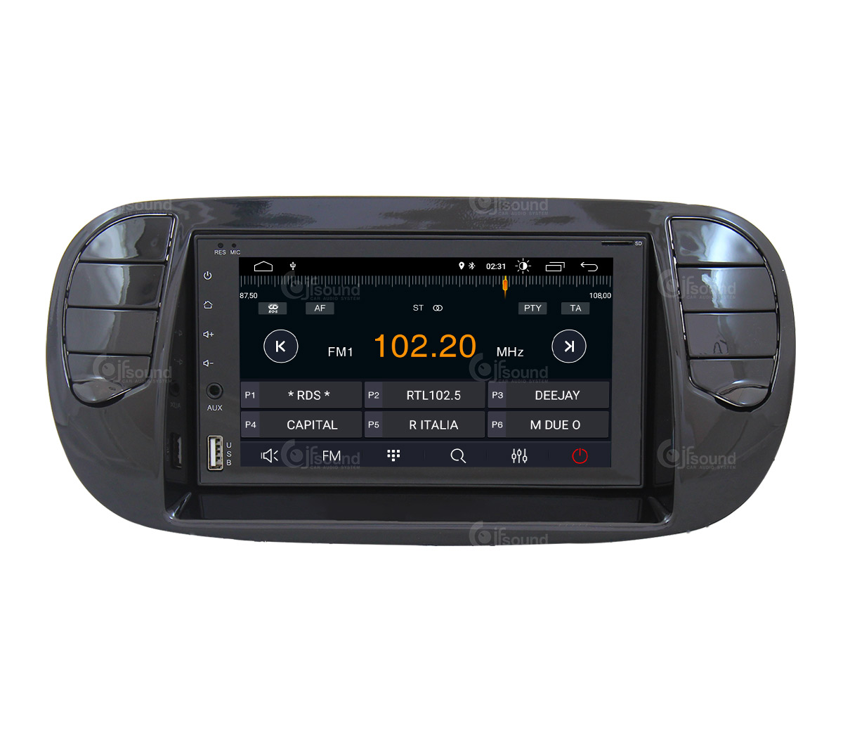 JFSound X7C-PRO JF-227-X7C-F5N-PRO autoradio Fiat 500 DSP