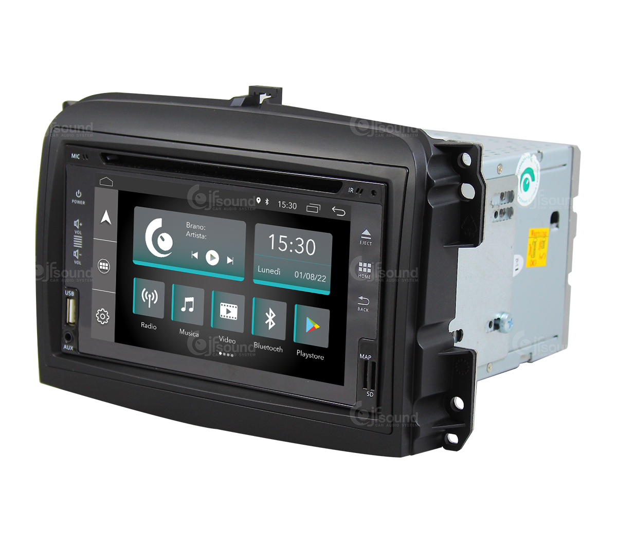 JFSound X7C-PRO JF-222 autoradio Fiat 500L DSP Play Store