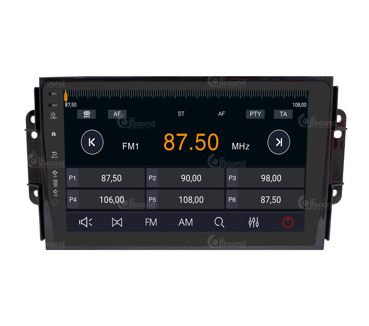 JFSound X9C-PRO JF-039D3-X9C-PRO autoradio Android DR 3 4G