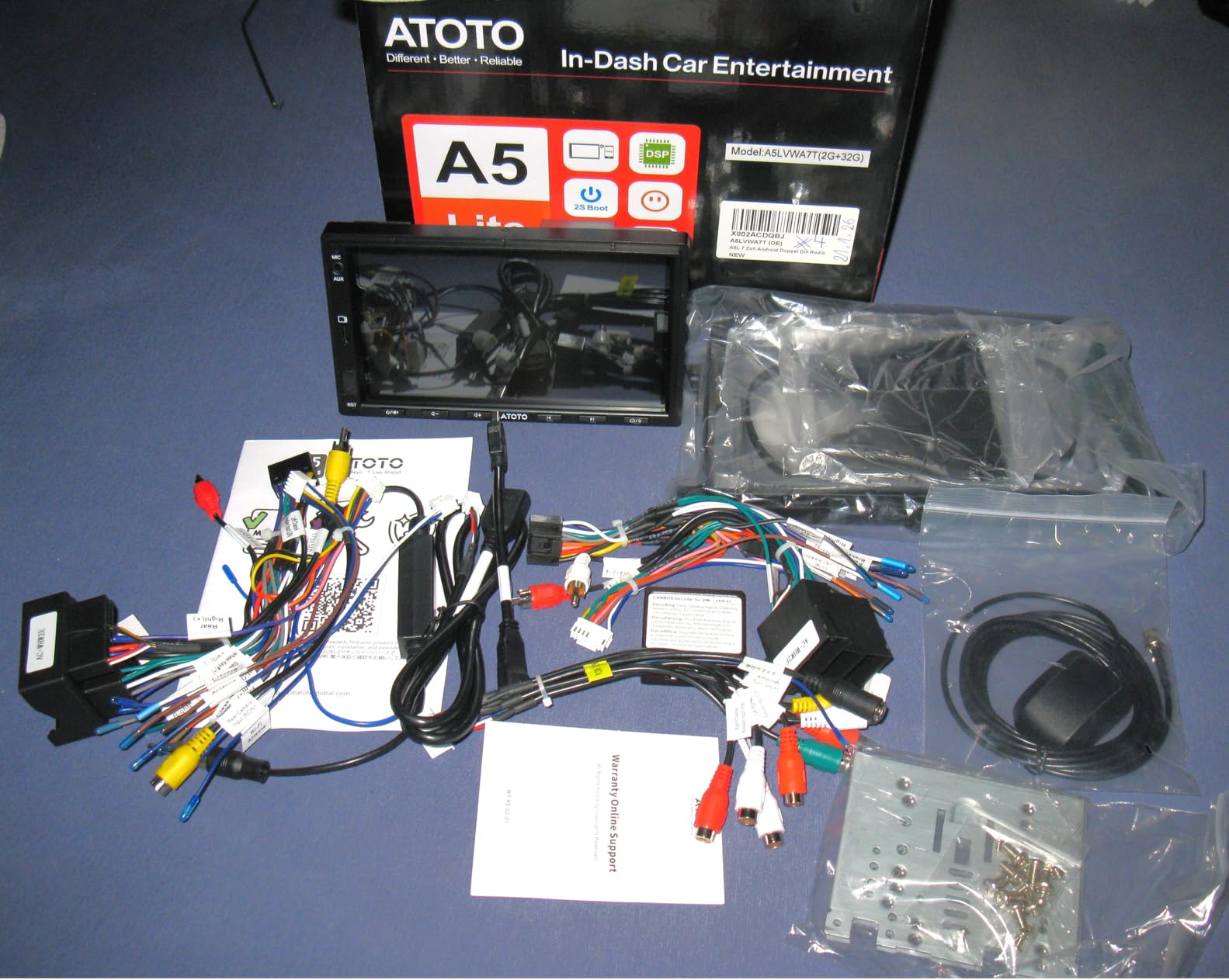 ATOTOZONE A5L autoradio Android 7" VW 2+32GB CarPlay