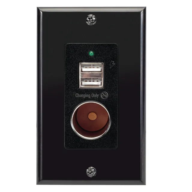 Magnadyne WCP-12V-B Caricatore USB Parete 2 Porte + 12V