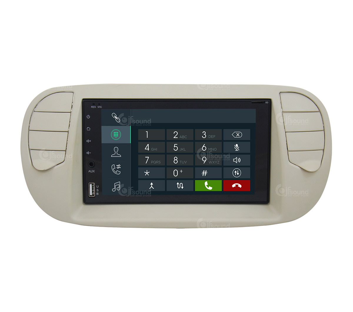 JFSound X9C-PRO JF-227 autoradio Android Fiat 500 4G retrocamera