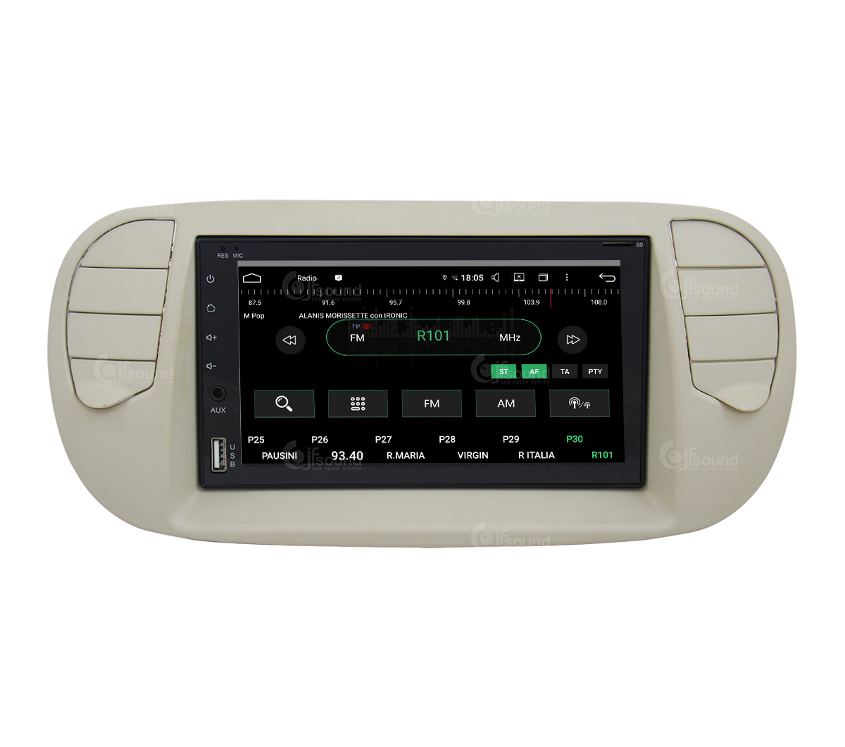 JFSound JF-227-UP-F5P-PRO autoradio Android per Fiat 500 CarPlay