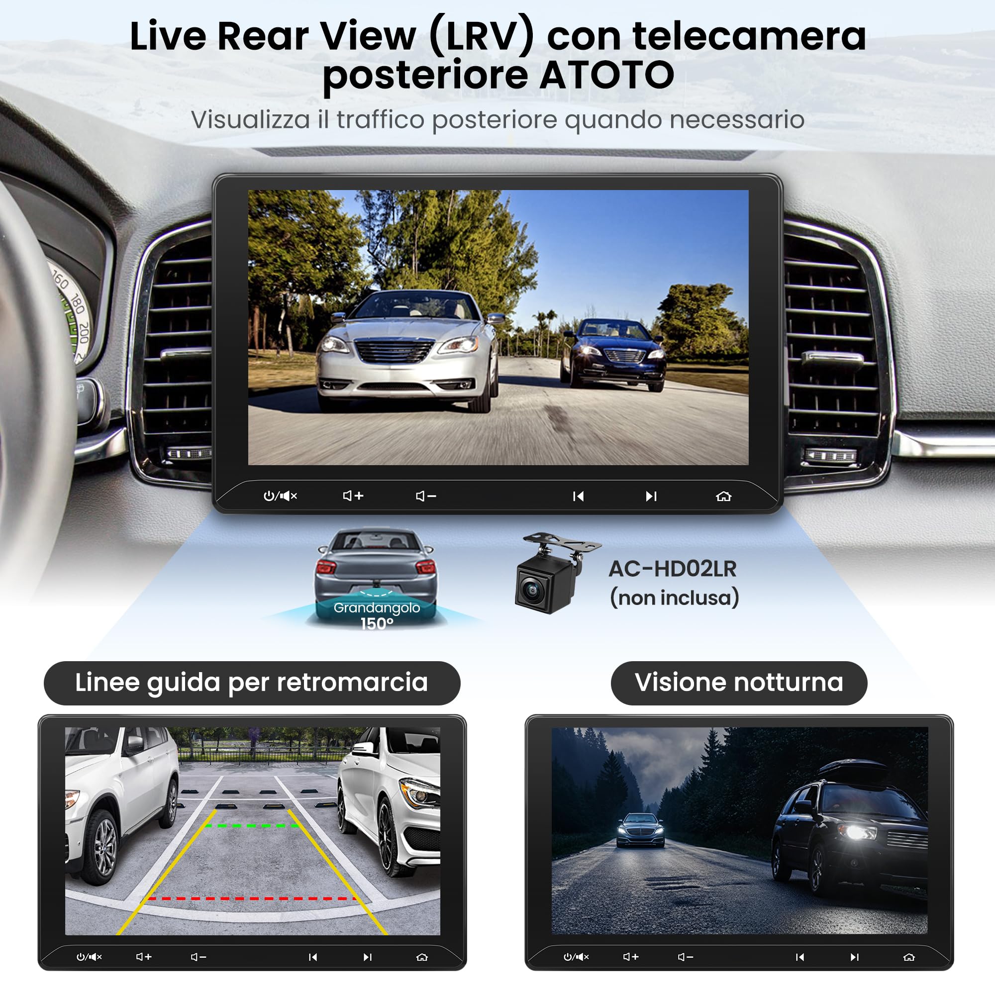 ATOTO F7 WE Autoradio 2 DIN 10,1" CarPlay Wireless