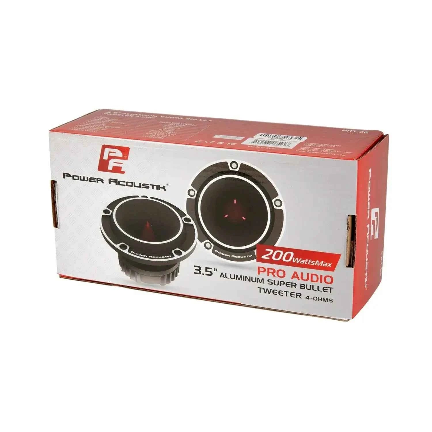 Power Acoustik PRT-36 tweeter auto 3.5" alluminio coppia