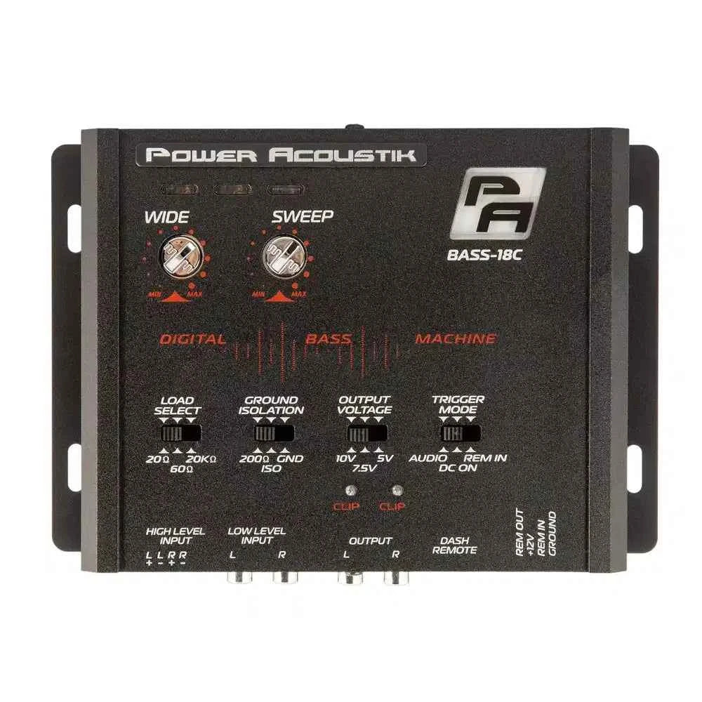 Power Acoustik BASS-18C processore bassi restoration auto
