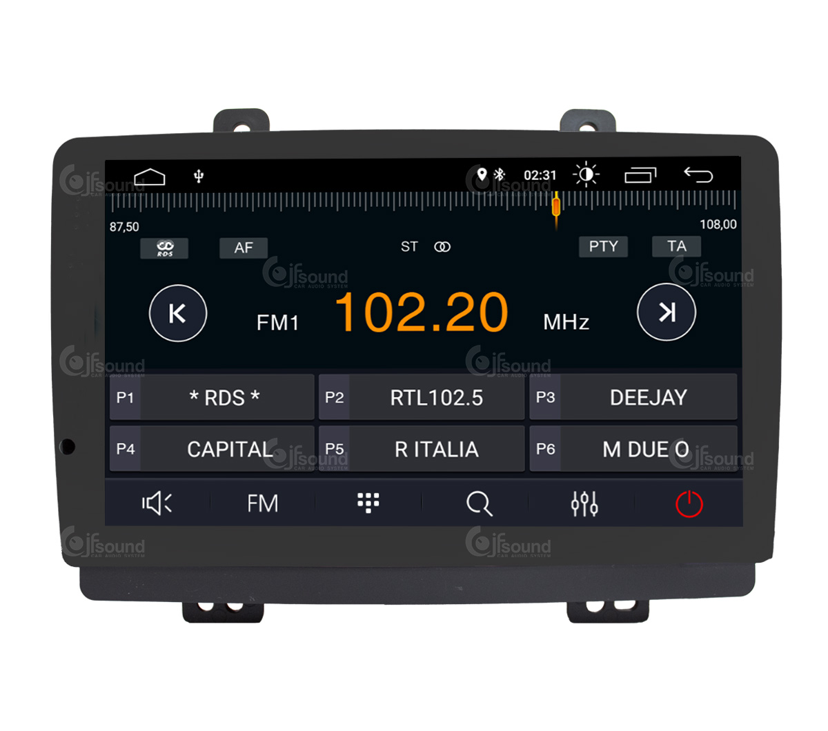 JFSound X7C-PRO JF-039D5-X7C-PRO autoradio Android DR F35 DSP