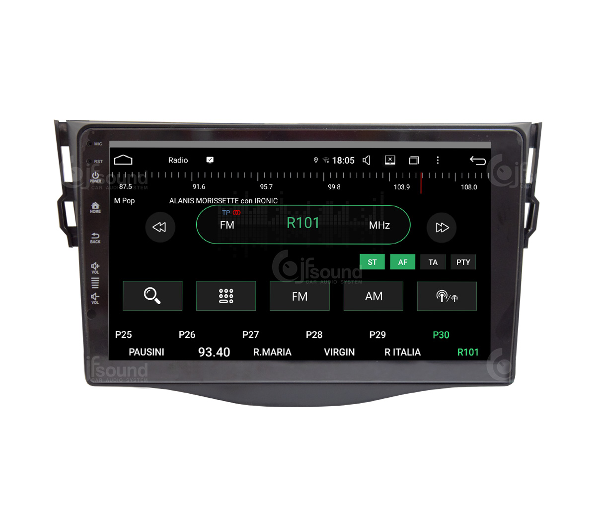 JFSound UP-PRO JF-039TR4-UP-PRO autoradio Toyota RAV4 wireless