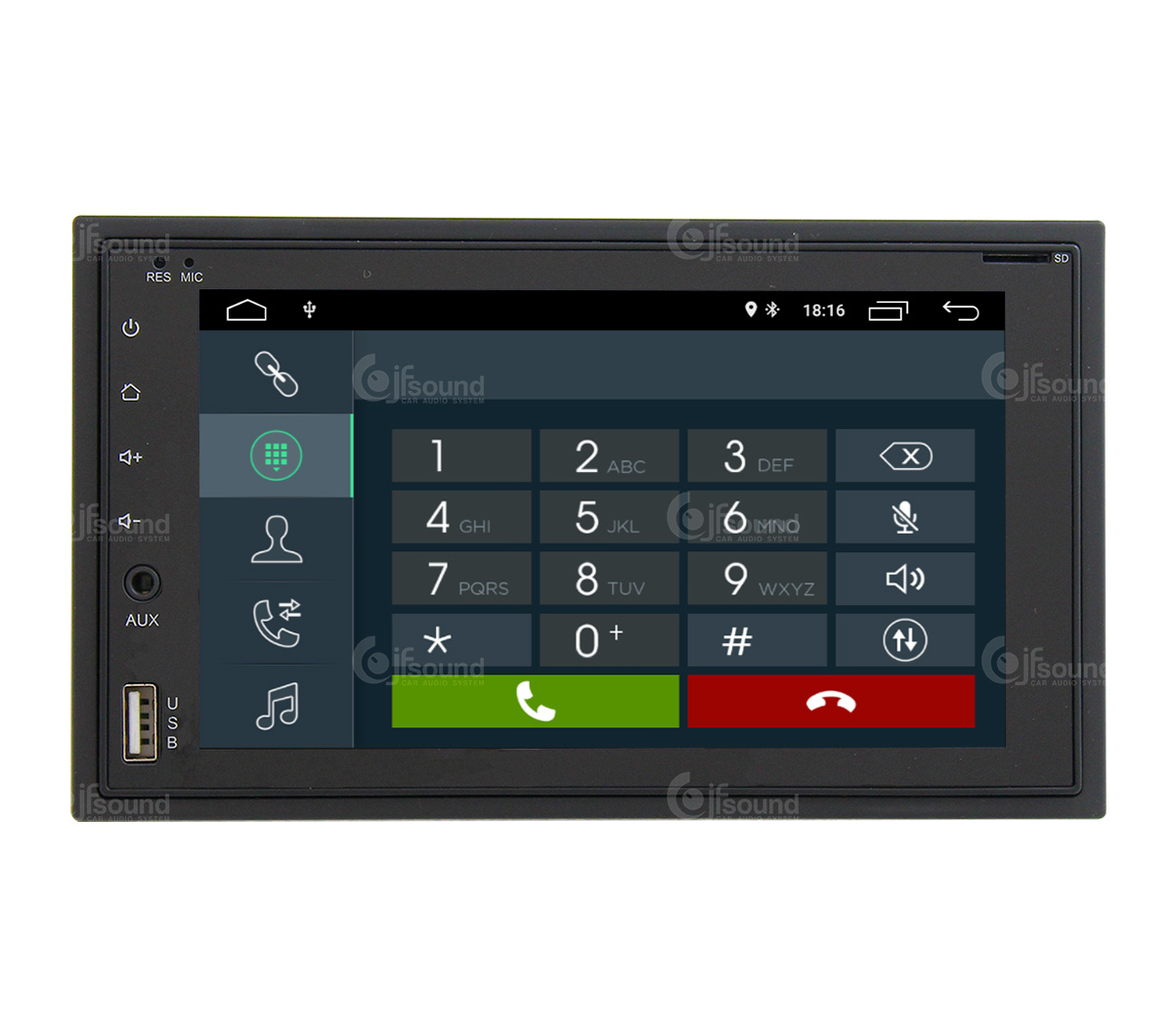 JFSound X7C-PRO autoradio Android touchscreen Bluetooth