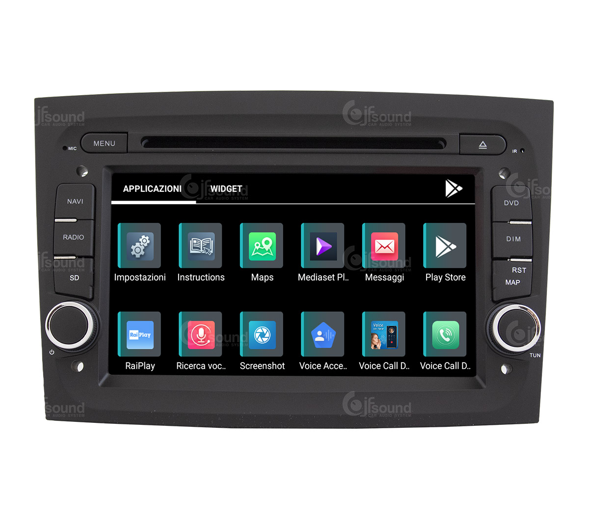 JFSound X9C-PRO JF-037FD-X9C-PRO autoradio per Fiat Doblò 4G