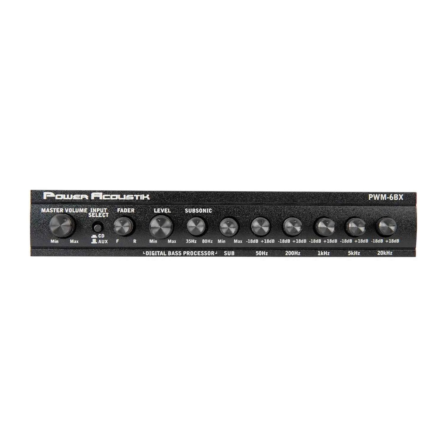 Power Acoustik EQs PWM-6BX processore bassi digitale ParaBASS