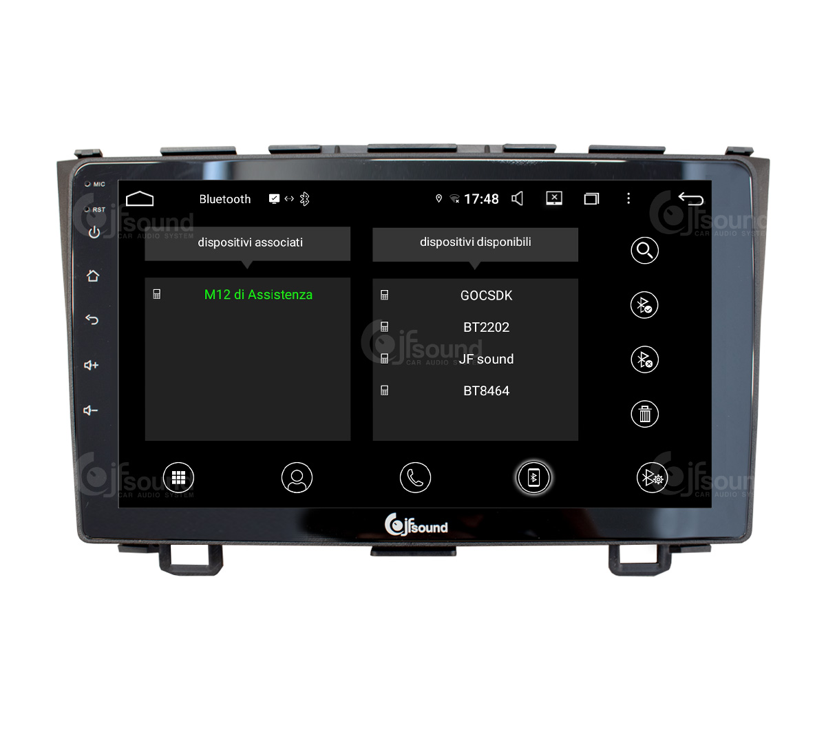 JFSound UP-PRO JF-139HV-UP-PRO autoradio Android per Honda CRV