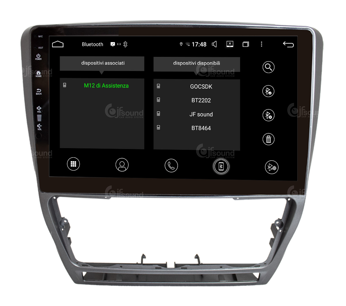 JFSound JF-031SO-UP-PRO autoradio CarPlay per Skoda Octavia