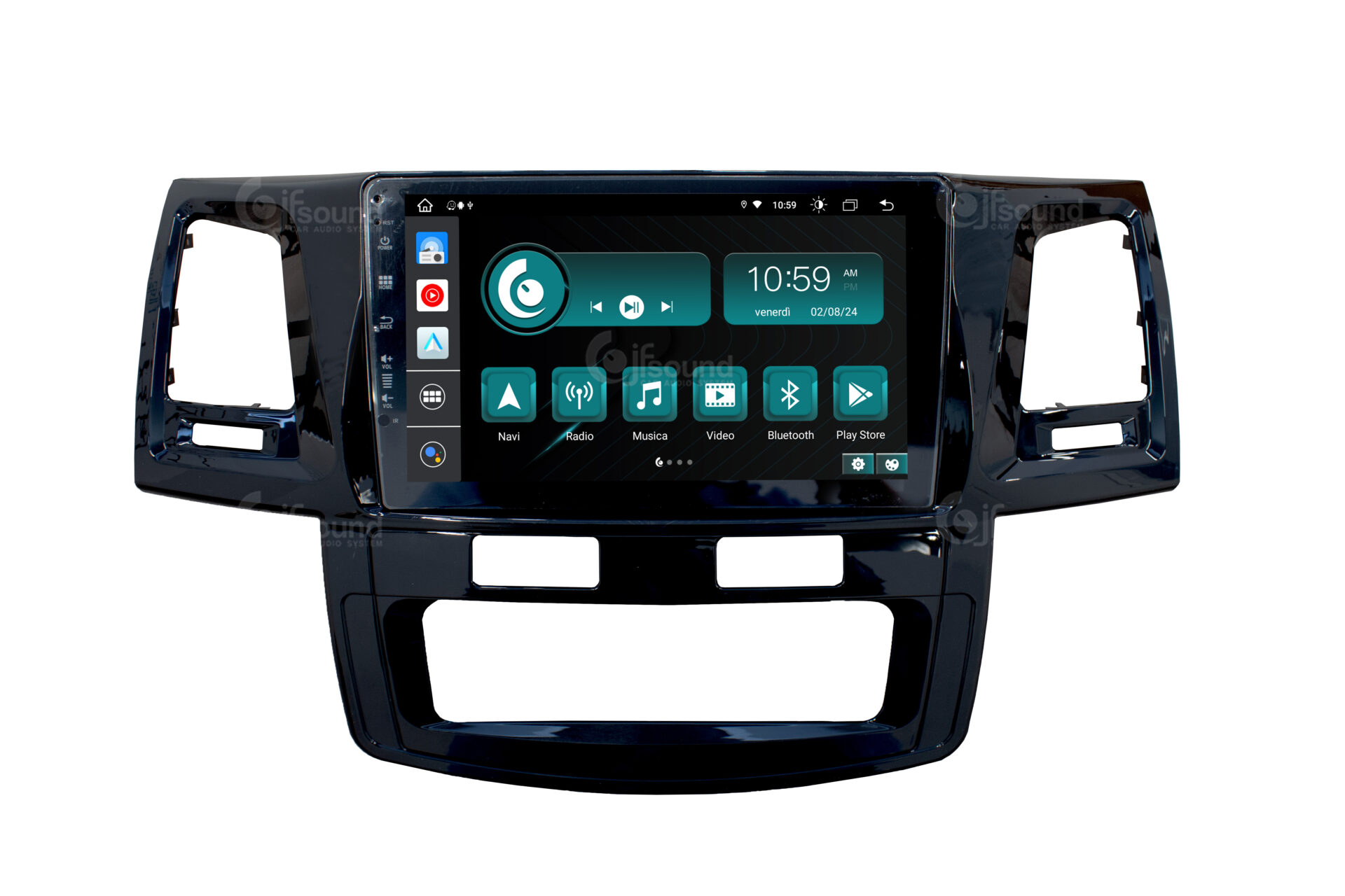 JFSound X9C-PRO JF-039TH autoradio Android Hilux 4G retrocamera