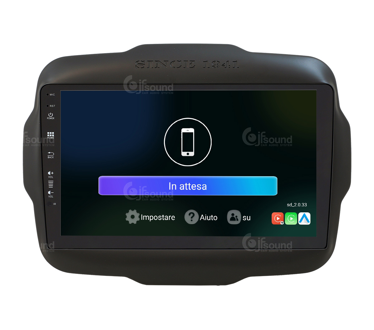 JFSound UP-PRO JF-039JR-UP-PRO autoradio per Jeep Renegade