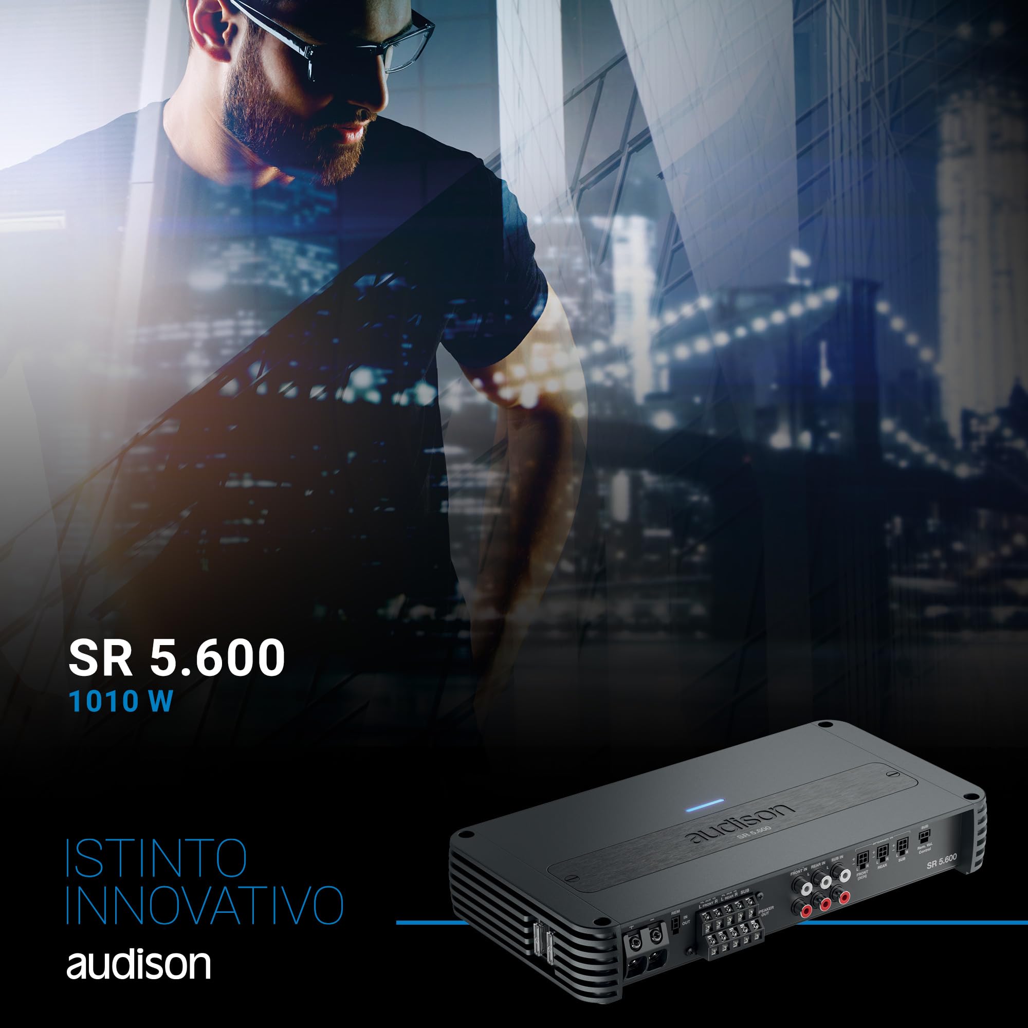 Audison SR 5.600 amplificatore 5 canali 1010W 2 Ohm