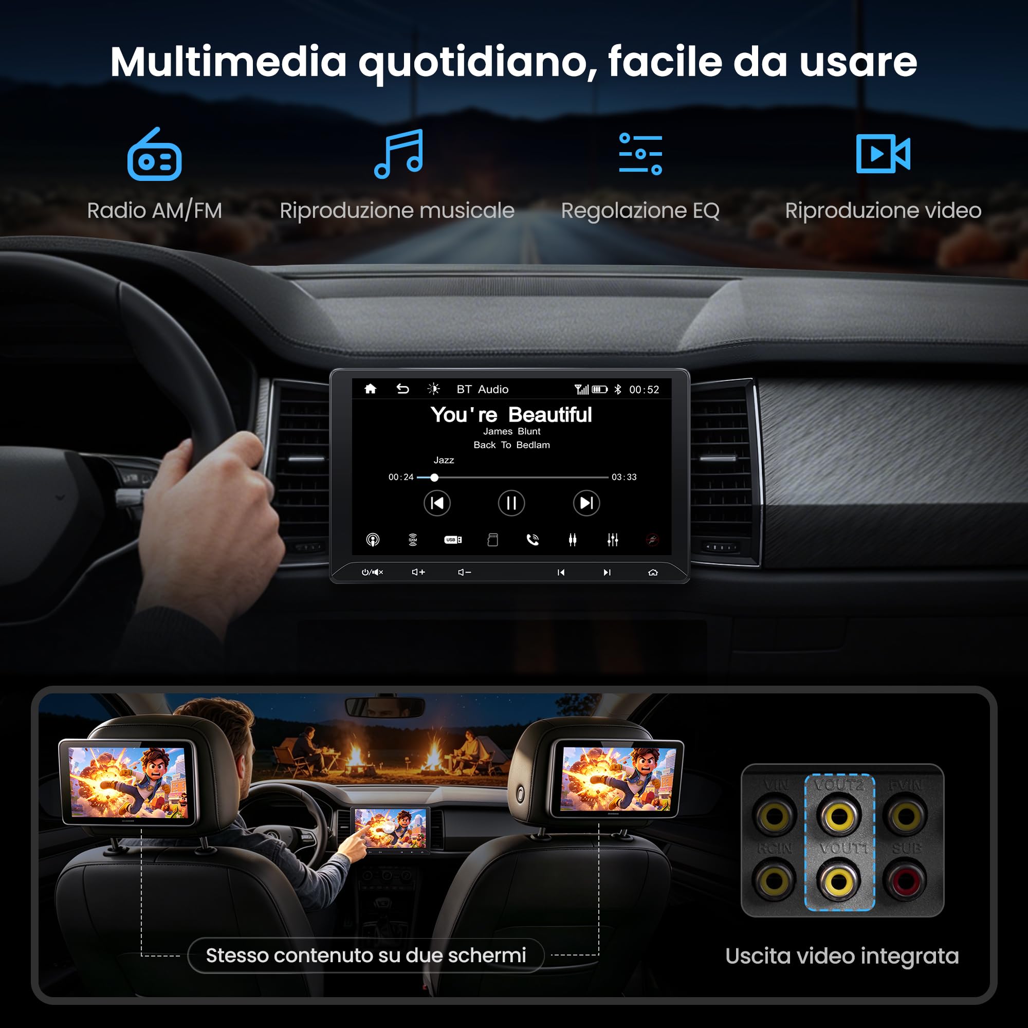 ATOTO F7 WE Autoradio 2 DIN 10,1" CarPlay Wireless