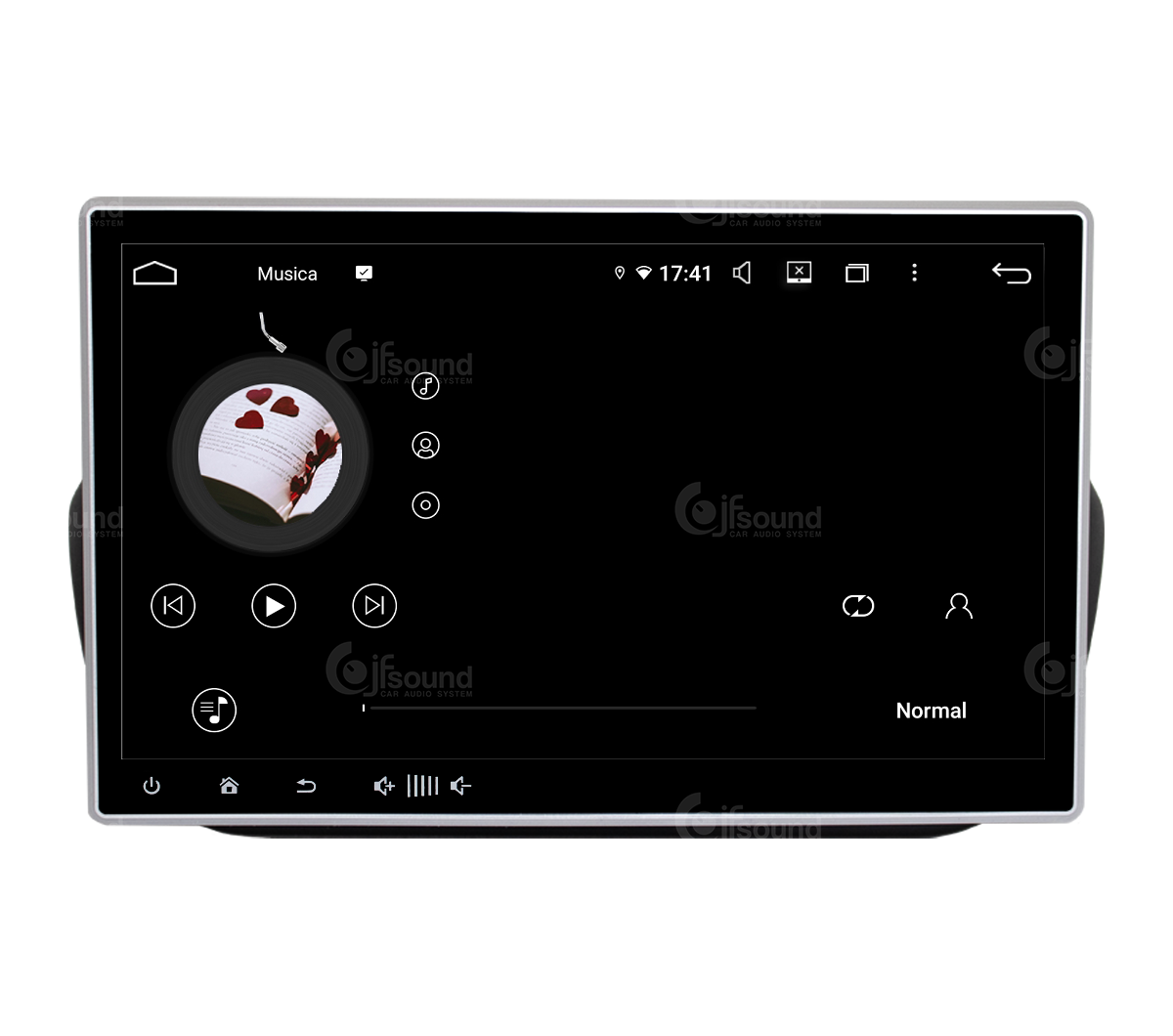 JFSound UP-PRO JF-011-UP-FF-PRO autoradio Android per Fiat Fiorino