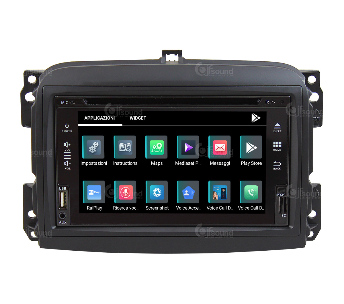 JFSound X9C-PRO JF-222-X9C-FLO-PRO autoradio Android Fiat 500L 4G