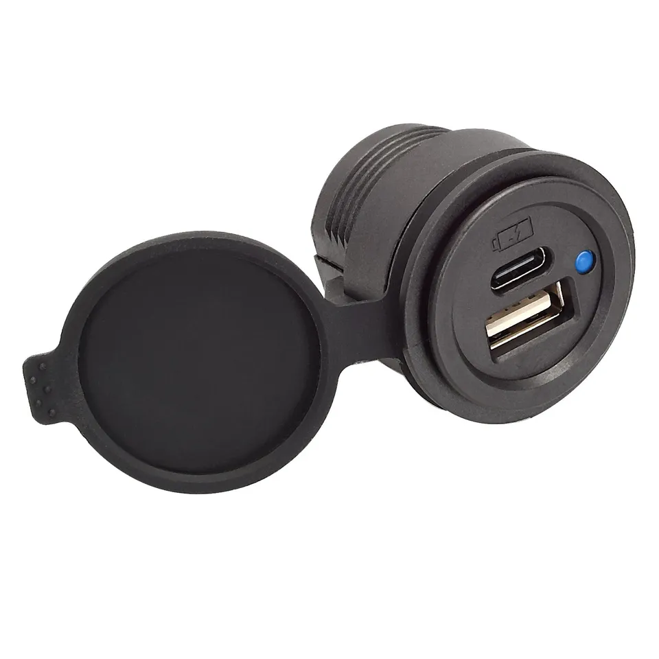 Magnedyne AUX-USB-FMACTC Caricatore USB A+C Incasso LED