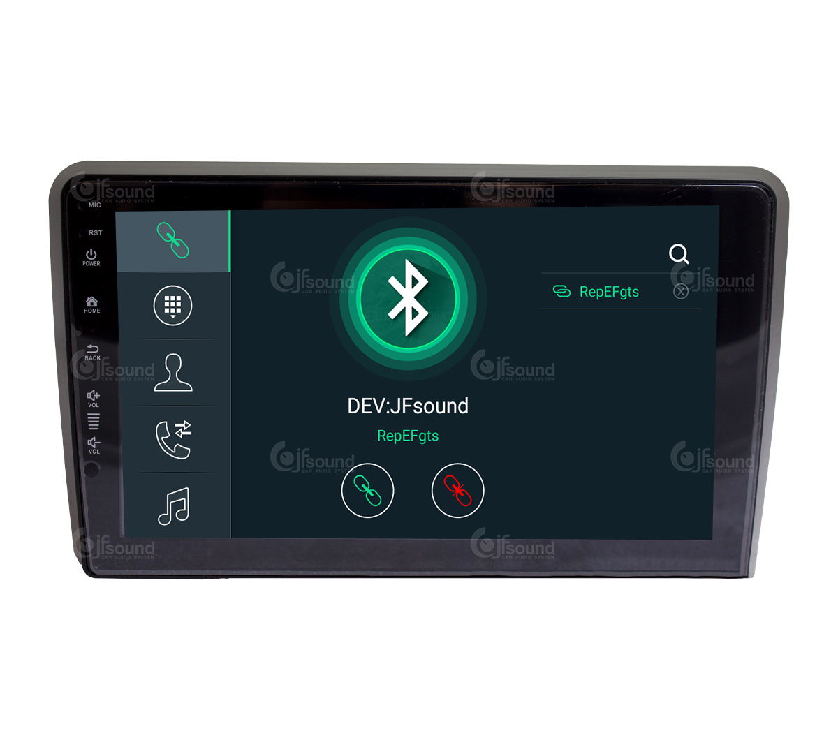 JFSound X9C-PRO JF-039A3-X9C-PRO autoradio Android Audi A3 4G DSP