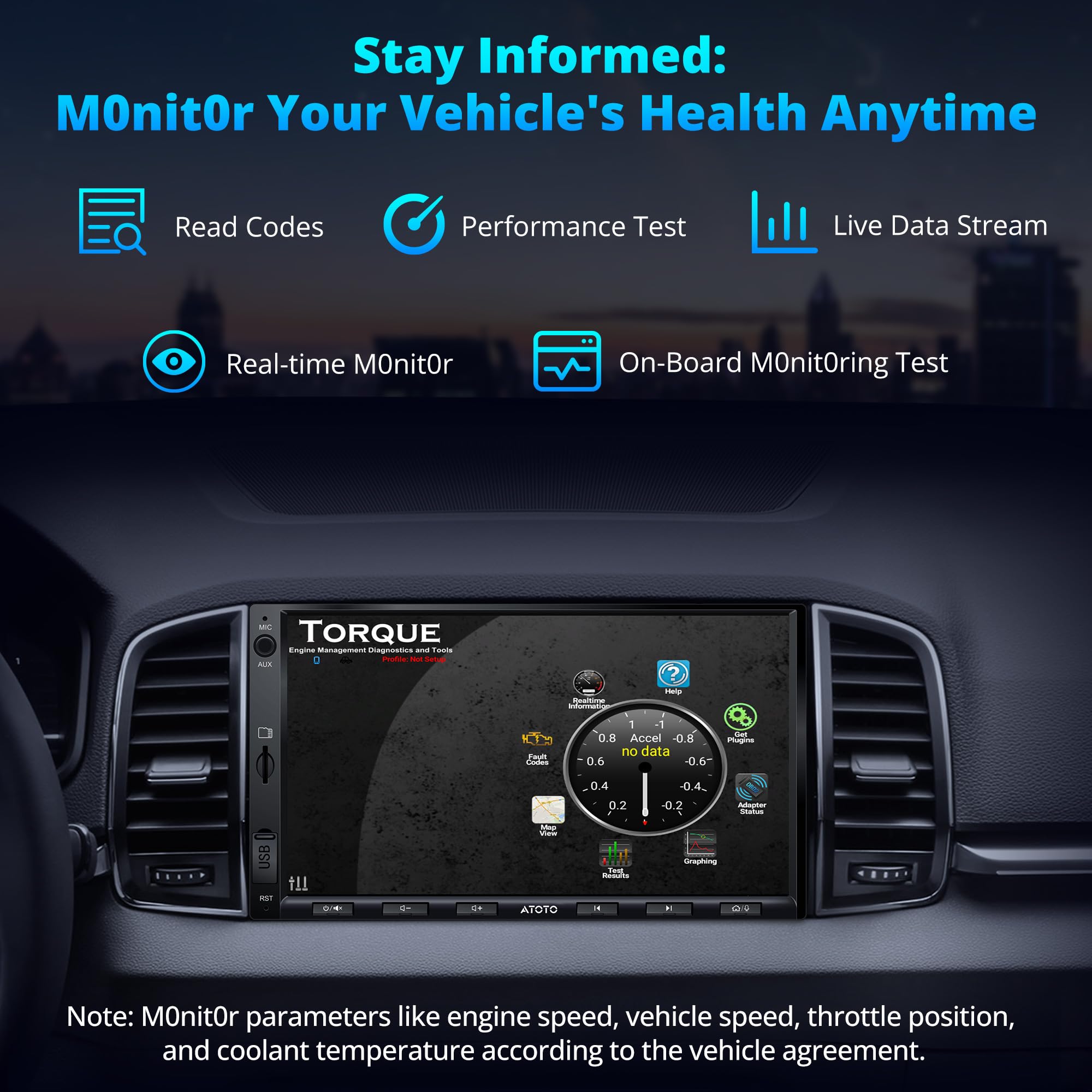 ATOTOZONE Car Stereo A5L autoradio 7" 2 DIN 2+32G CarPlay