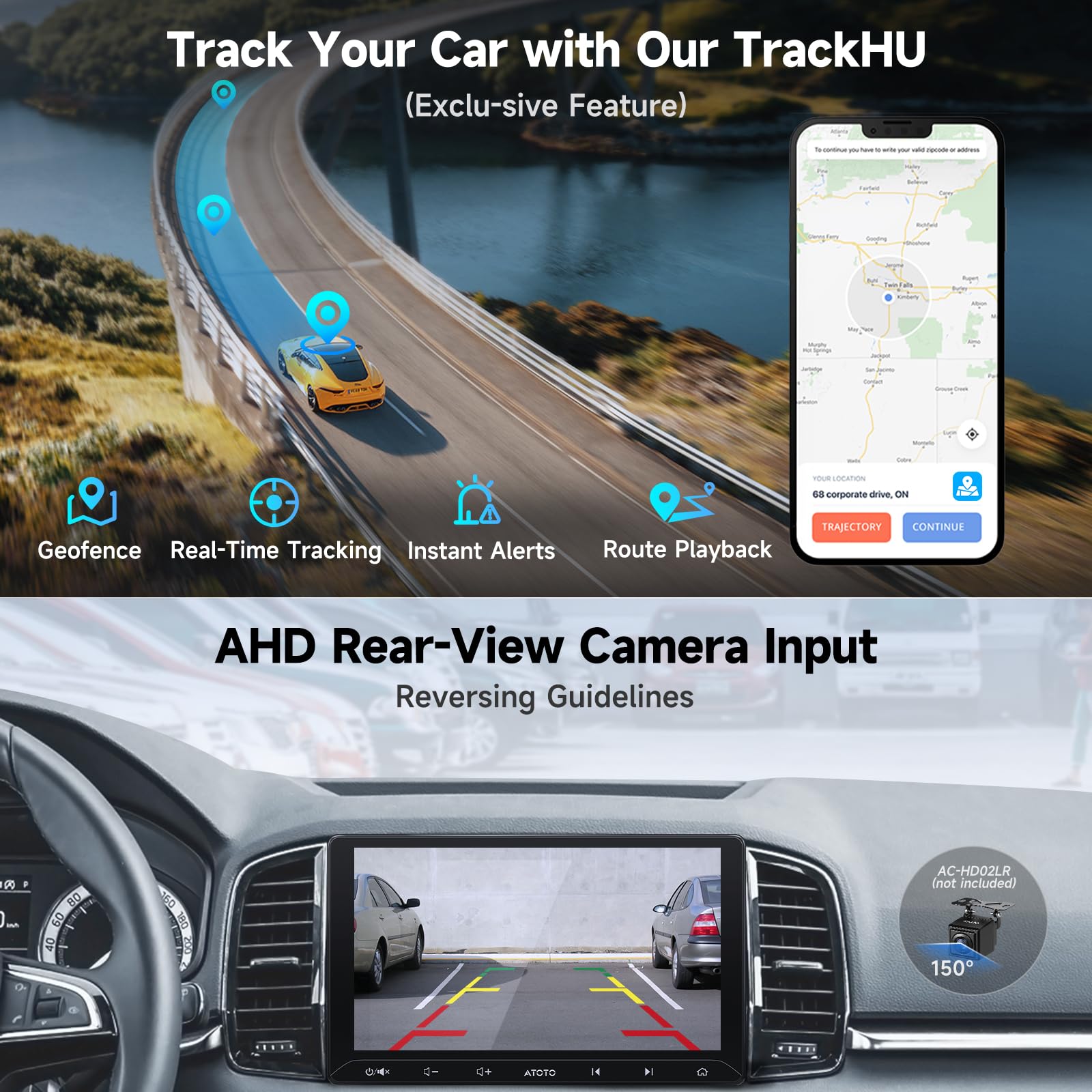 ATOTOZONE A5L autoradio Android 10.1" IPS 2G+32G DSP
