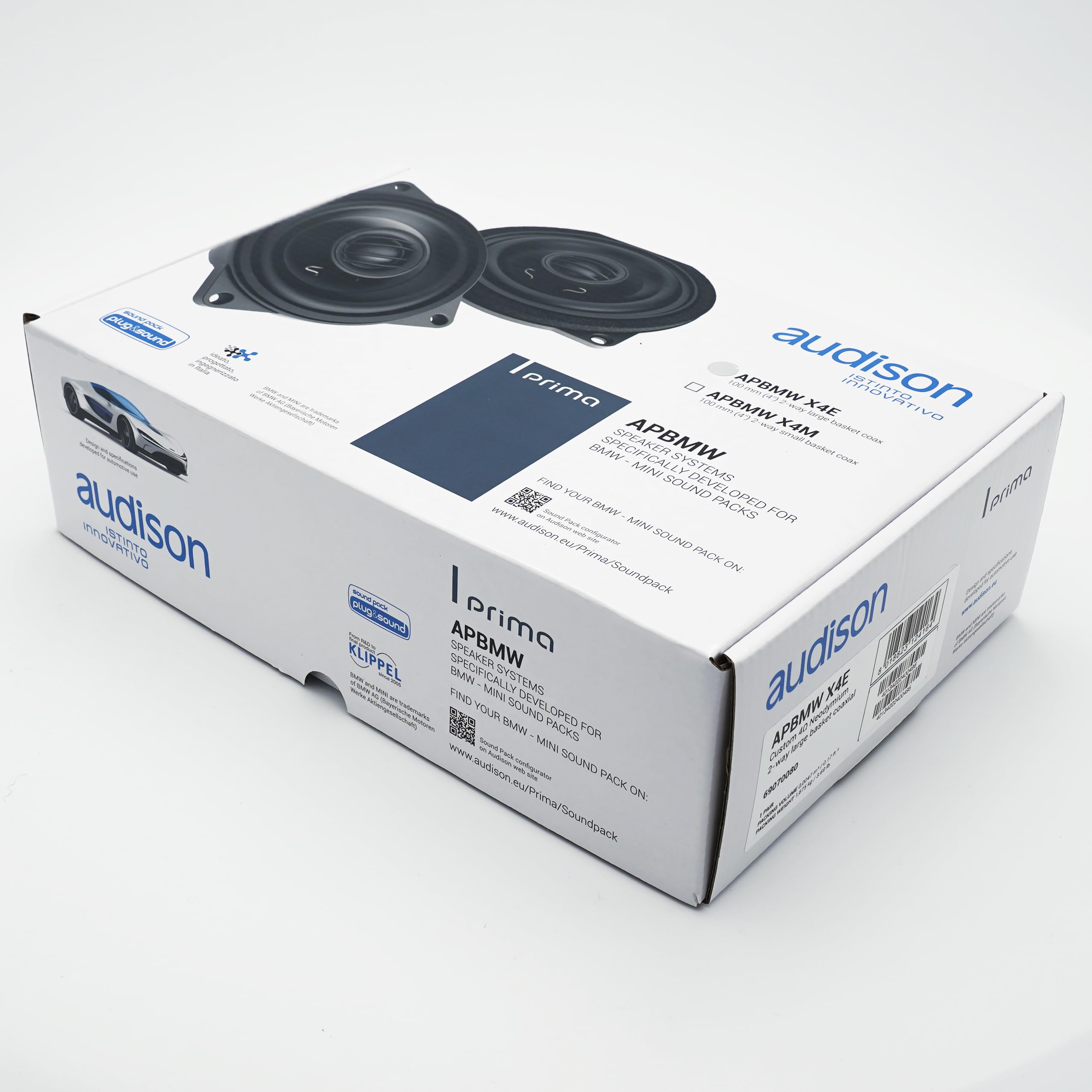 Audison Prima APBMW X4E Casse auto coassiali 100mm 80W