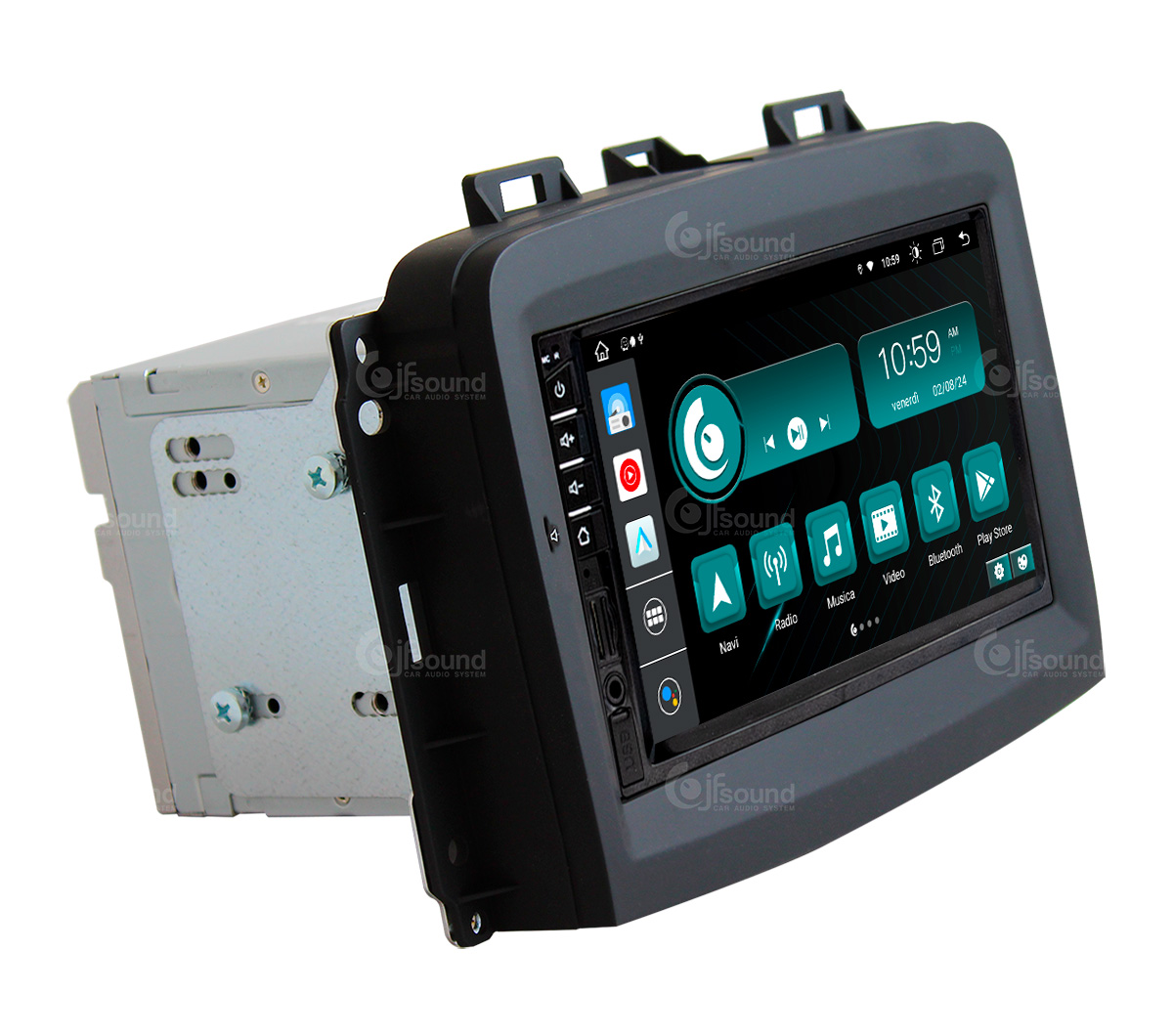 JFSound JF-007-X9C-FL-PRO autoradio 4G per Fiat 500L con camera