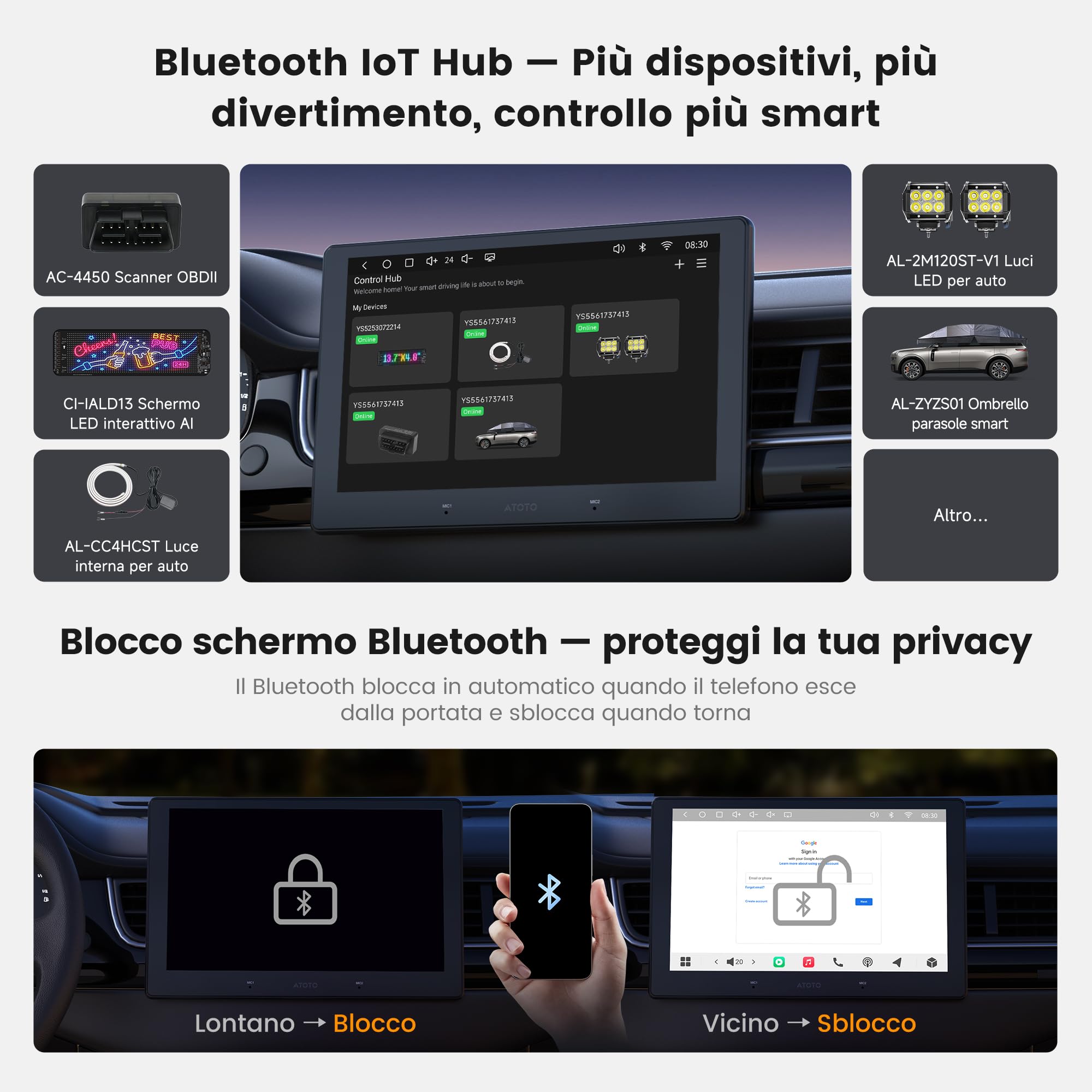 ATOTOZONE Car Stereo S8 Gen4 autoradio 9" 4+64G QLED
